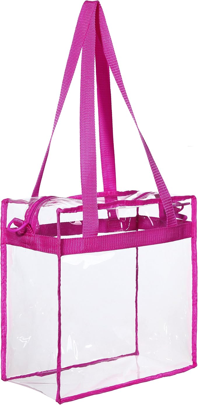 BAGAIL Clear Bags 12x6x12 Stadium Approved Clear Tote Bag - Image 6