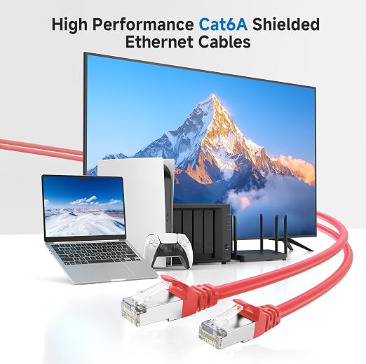 Cable Matters 10Gbps Snagless Shielded Cat 6A Ethernet Cable - 20ft - Image 2