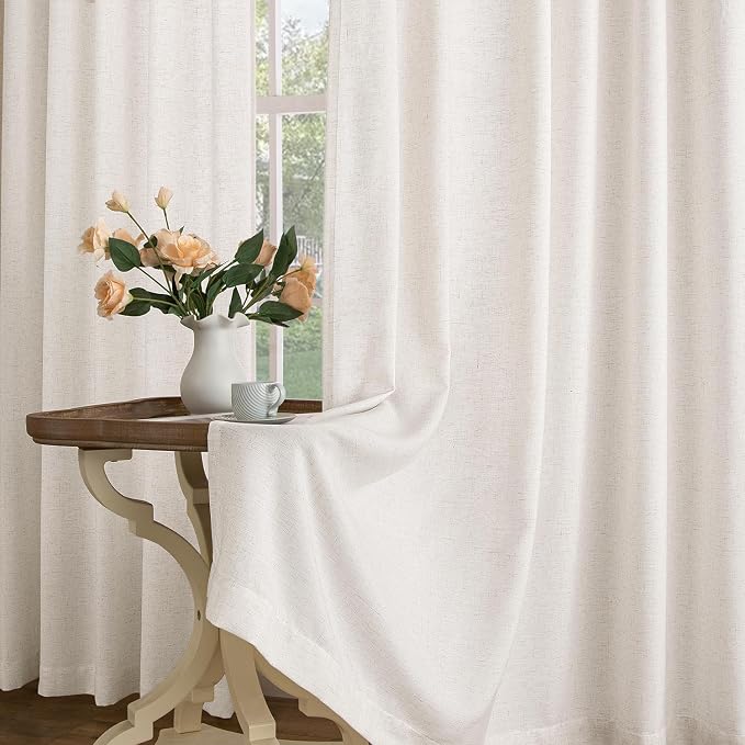 Memory Trained Pinch Pleated Curtains 63 Inches Long, Viral Linen Pinch Pleat - Image 10