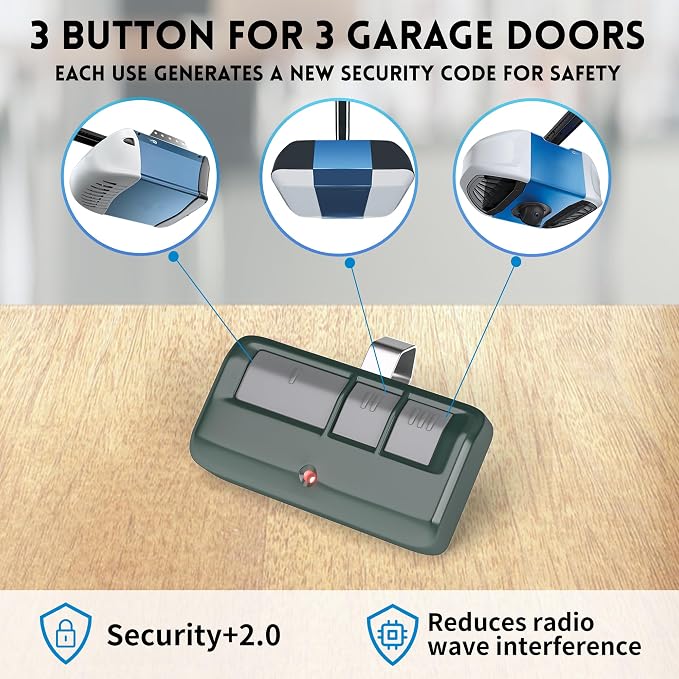 2 for Chamberlain LiftMaster Craftsman Garage Door Opener Remote 893LM 893Max - Image 5