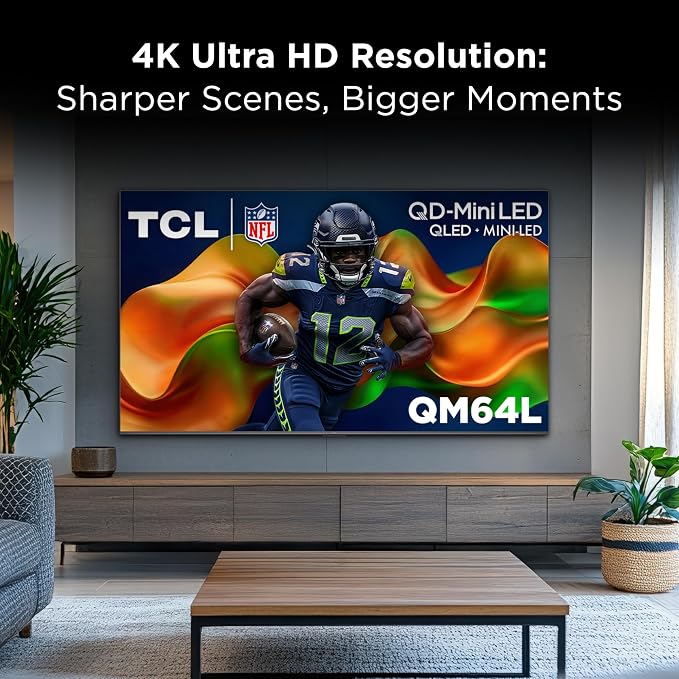 TCL 55 Inch Class QM64L Series | Mini LED QLED 4K HDR Smart Fire TV | 55QM64L, 2026 | 120Hz-144Hz High Brightness, Dolby Vision Atmos, Alexa+ Voice Remote AI Streaming Television | Amazon Exclusive - Image 11