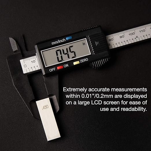 NEIKO 01417A 6” Digital Caliper | Electronic Measuring Tool | Range of 0-6”or - Image 4