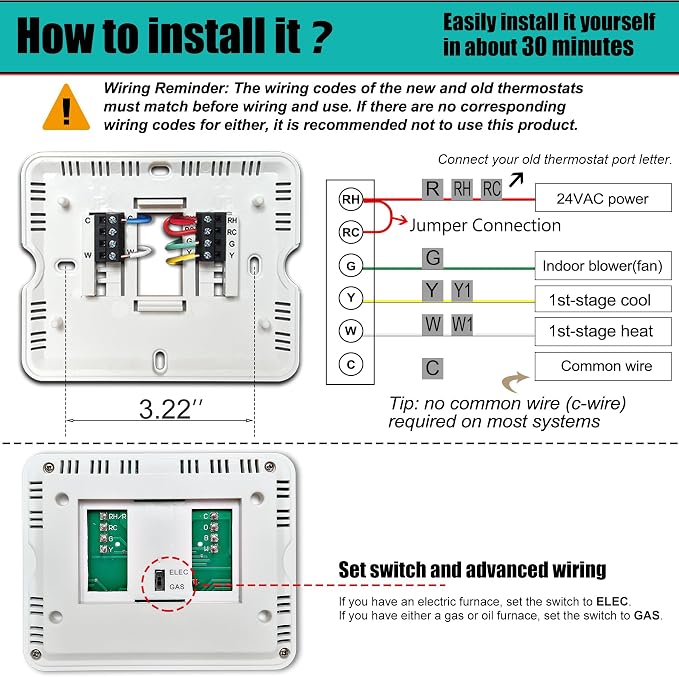 Suuwer Non-Programmable Thermostat - Image 5