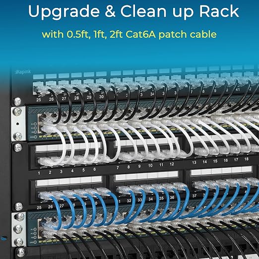 Rapink Patch Cables Cat6/ Cat6a 3ft Slim, Cat6a Ethernet Patch Cable 10G Support - Image 6