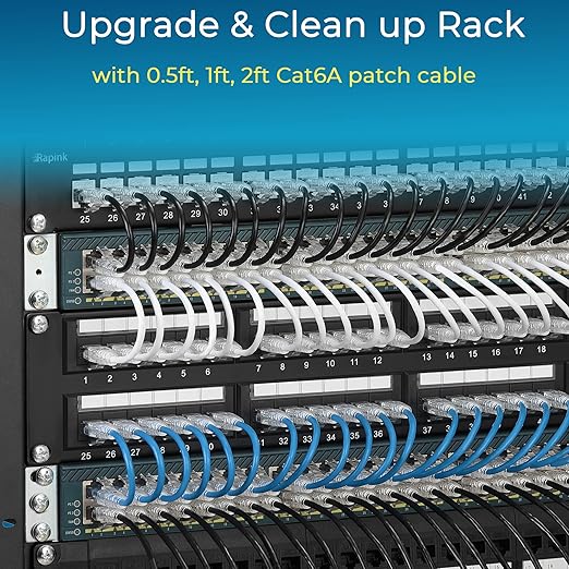 Rapink Patch Cables Cat6/ Cat6a 7ft Slim, Cat6a Ethernet Patch Cable 10G Support - Image 6