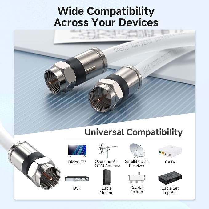 Cable Matters RG6 Coaxial Cable - 25ft - Image 3