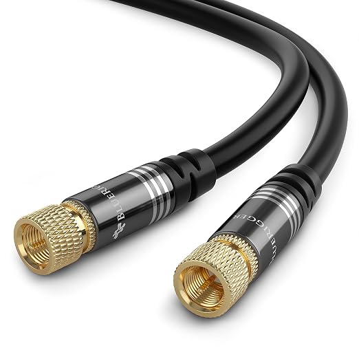 BlueRigger RG6 Coaxial Cable – Digital Audio Video Coax Cable Cord by BlueRigger