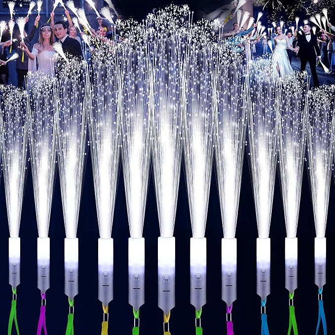 SHQDD 28 PCS Fiber Optic Wands by SHQDD