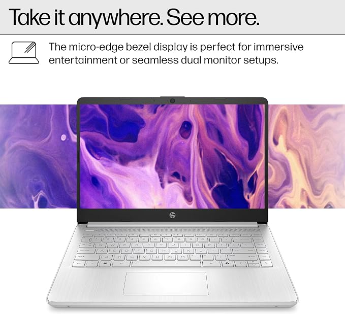 HP 14" Laptop Computer for 2026 Student Business Productivity, MS Office & Win 11 Pro, Copilot AI, Intel 4-Core CPU, 4GB DDR5 RAM, 628GB Storage (128GB UFS+500GB Ext), Wi-Fi 6, HubxcelAddon, Silver - Image 7