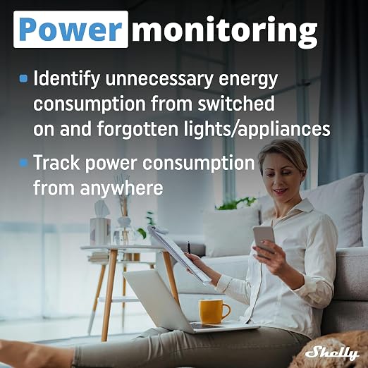 Shelly Wave PM Mini US LR, Z-Wave Long Range Smart Power Meter, 1-Channel 16 A - Image 4