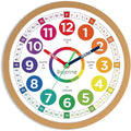 Roymnie Wall Clock for Kids Learning to Tell Time Analog Non Ticking Battery by Unknown