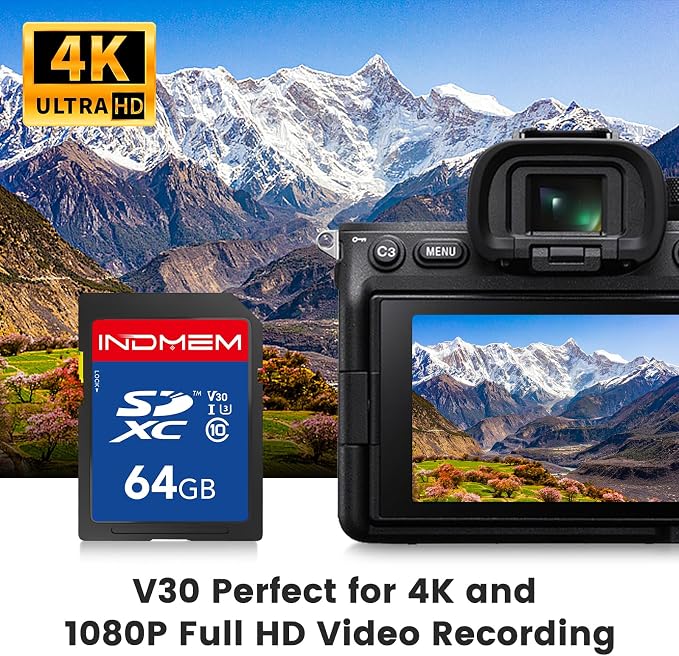 SD Card 64GB 10pack, High Speed up to 90M/S SDXC UHS-I Memory Cards, Full HD & - Image 3