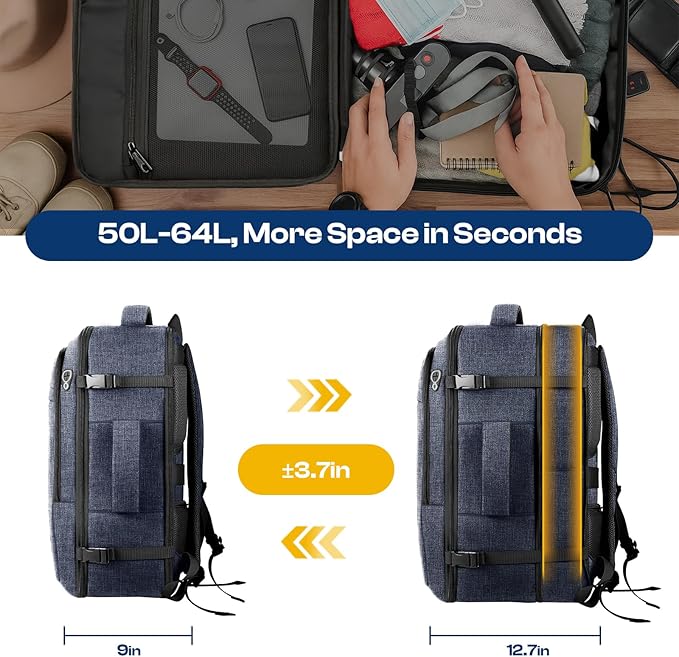 60L Extra Large Laptop Backpack - Image 3