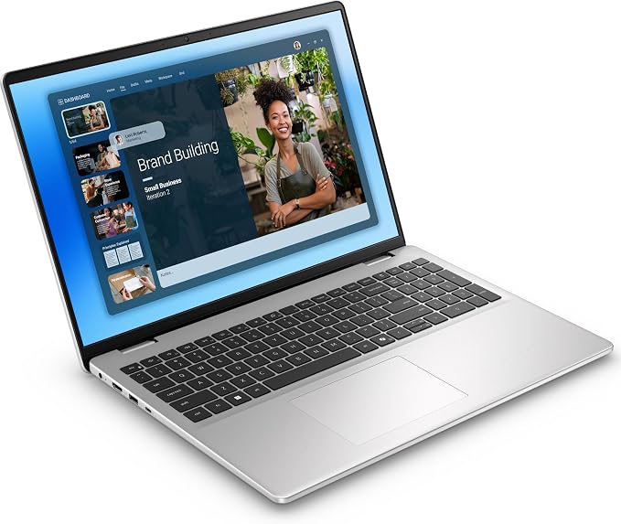 Dell 16 Laptop DC16251-16.0-inch 16:10 FHD+ Touchscreen Display, Intel 10-Core 7 150U(up to 5.4 GHz), 32 GB DDR5, 2 TB SSD, Fingerprint Reader, Wi-Fi 6E, Backlit Keyboard, Windows 11 Pro - Image 2