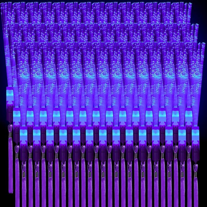 Skylety 36 Pcs Fiber Optic Wand, LED Fiber Optic Wand by Skylety