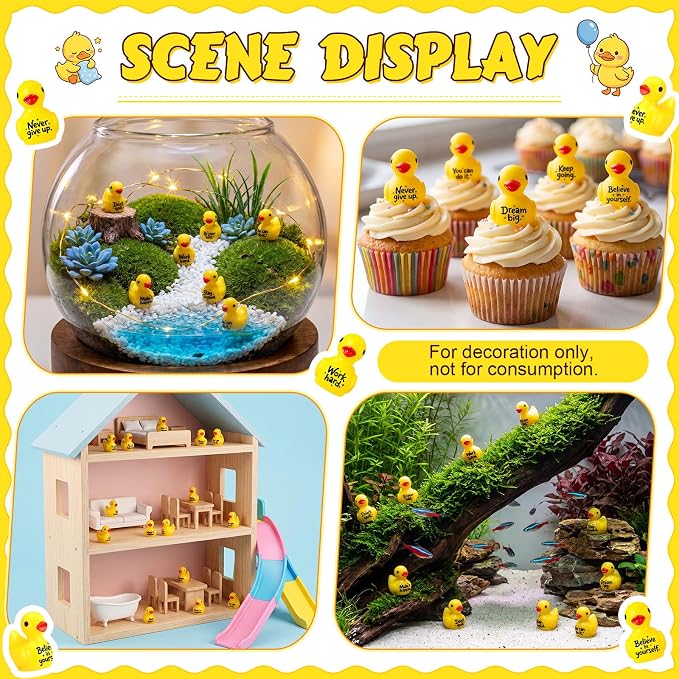 Skylety 60 Pcs Mini Resin Duck Back to School Office Gifts - Image 5