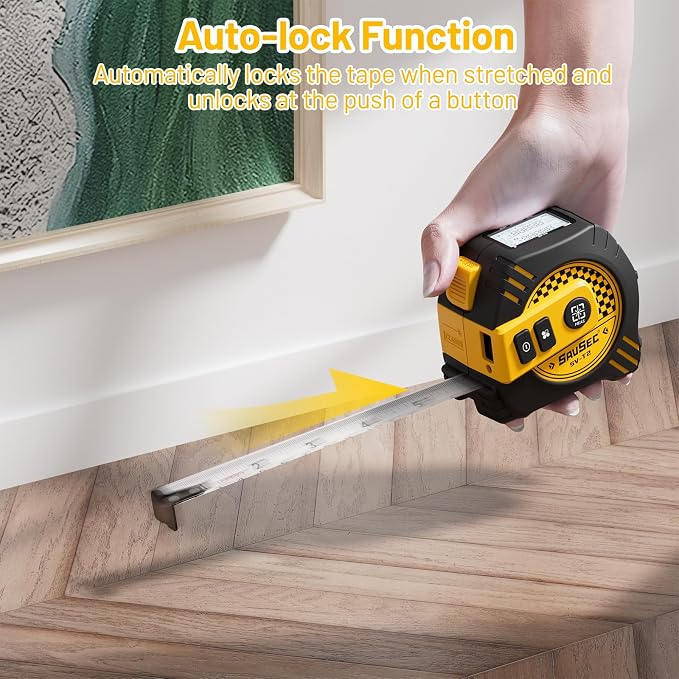 2 in 1 Laser Tape Measure, Rechargeable Laser Measure & 16ft Self-Locking - Image 7