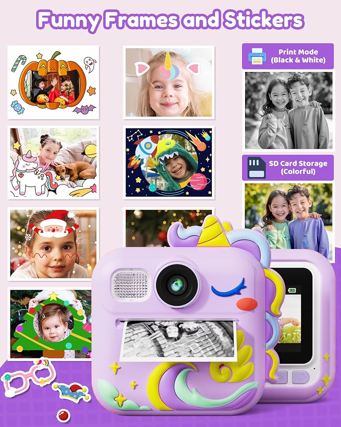 KOKODI Kids Camera Instant Print, Toddler Cameras Christmas Birthday Gifts - Image 6