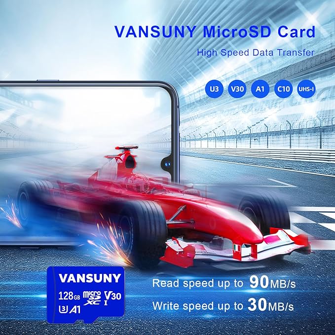 Vansuny Micro SD Card 128GB 2 Pack microSDXC Memory Card - Image 2