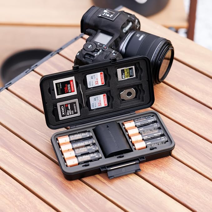 JJC Multi-Function Camera Battery Memory Card Storage Case - Image 7