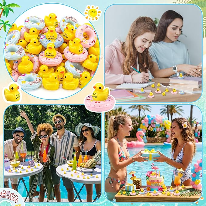 Skylety 30 Pcs Summer Resin Ducks Cruise Ducks - Image 6
