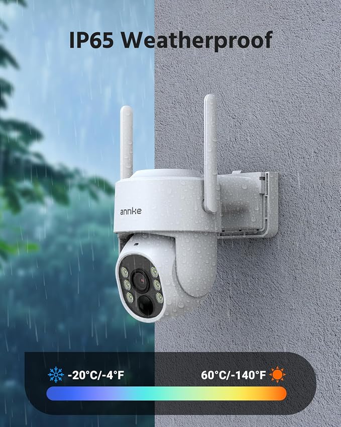 ANNKE 2.5K Wireless Security Camera Outdoor, 5MP 2-Cam Kit Solar Surveillance - Image 9