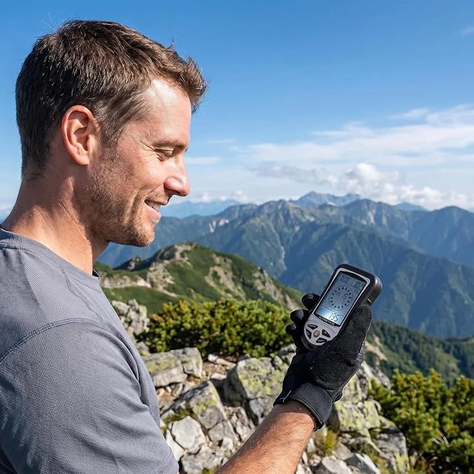 Digital Altimeter, Digital Compass, Hiking Thermometer, Barometer 8 in 1 - Image 2