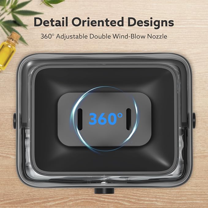 CHIVALZ Humidifiers for Bedroom Large Room Home, 6L Cool Mist Humidifier for Baby and Plant, Oil Diffuser, Top Fill Humidifier with Night Light, Quiet 26dB, Up to 50H, Black 1Pack - Image 7