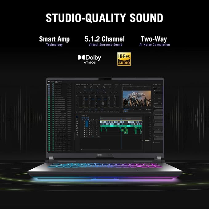 ASUS ROG Strix G16 (2025) Gaming Laptop, 16” FHD+ 16:10 165Hz/3ms, NVIDIA® GeForce RTX™ 5060, Intel® Core™ i7 Processor 14650HX, 16GB DDR5, 1TB Gen 4 SSD, Wi-Fi 7, Windows 11 Home, G615JMR-AS74 - Image 11