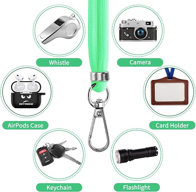 CACOE Phone Lanyard 2 Pcs-1 Pcs Adjustable Neck Strap, 2 Pads, Universal - Image 6