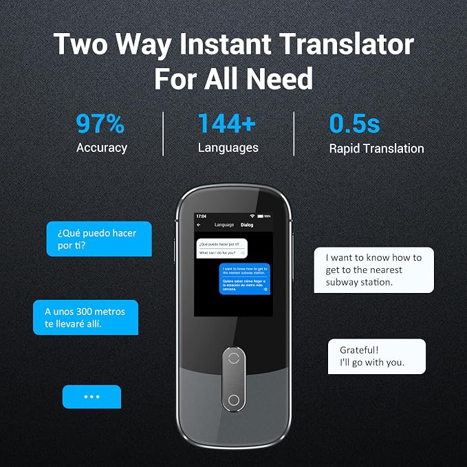 Anfier Offline Language Voice Translator Device W09 PRO - Image 3