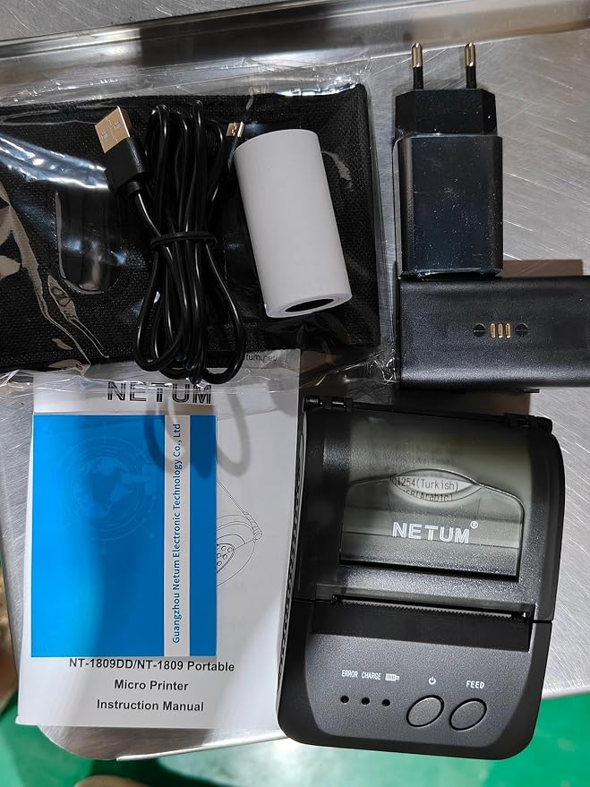 NETUM Bluetooth Receipt Printer, 58mm Mini Thermal POS Printer Portable - Image 8