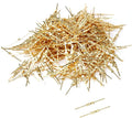 500PCS Metal Bright Gold Chandelier Crystal Clips, 1.57inch Total Length by Tighall
