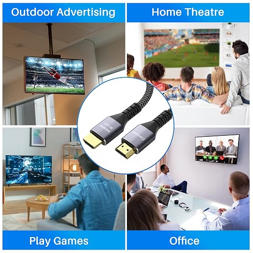 8K HDMI 2.1 Cable 16.5FT/5M, Real Certified 48Gbps Ultra High Speed HDMI® Cable - Image 5