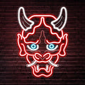 Kavaas Hannya Mask Neon Sign, Anime Japanese Neon Sign by Kavaas