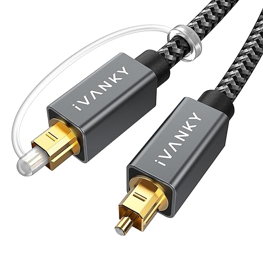 IVANKY Optical Audio Cable 3.3ft/1M Digital Audio Optical Cable by ivanky