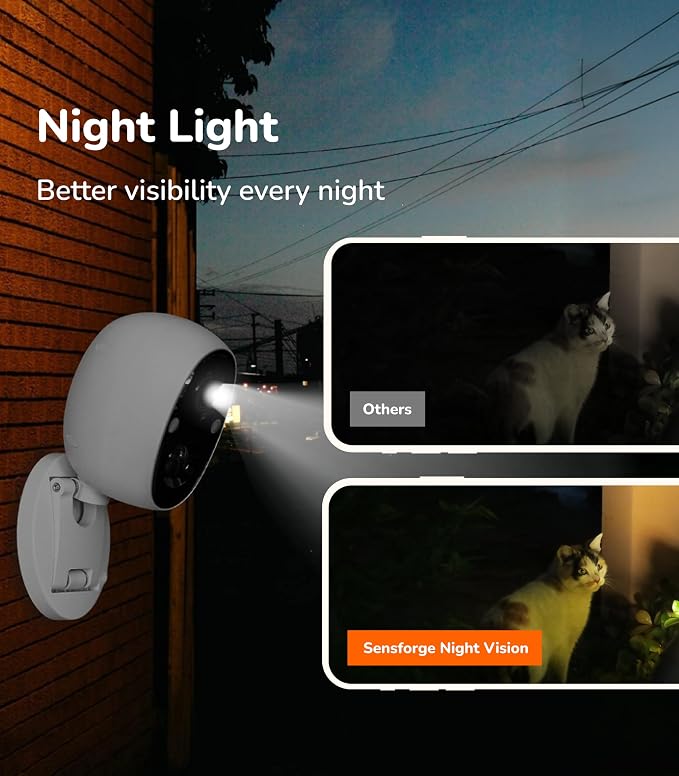 SensForge 2.5K Indoor Outdoor Battery Camera Lite, Dual-Band WiFi, Free AI - Image 7