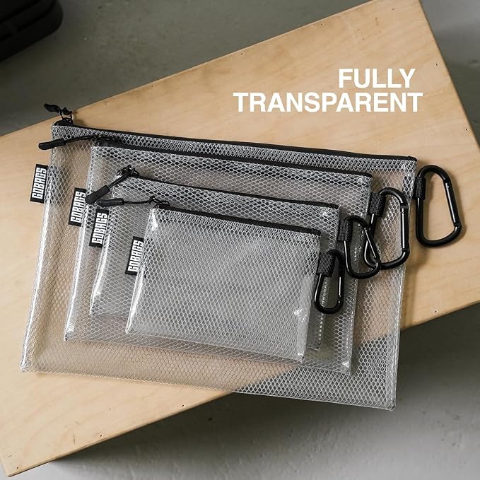GOBAGS Air Production Large Clear Zipper Pouch – Cable Organizer & Travel Gear - Image 7