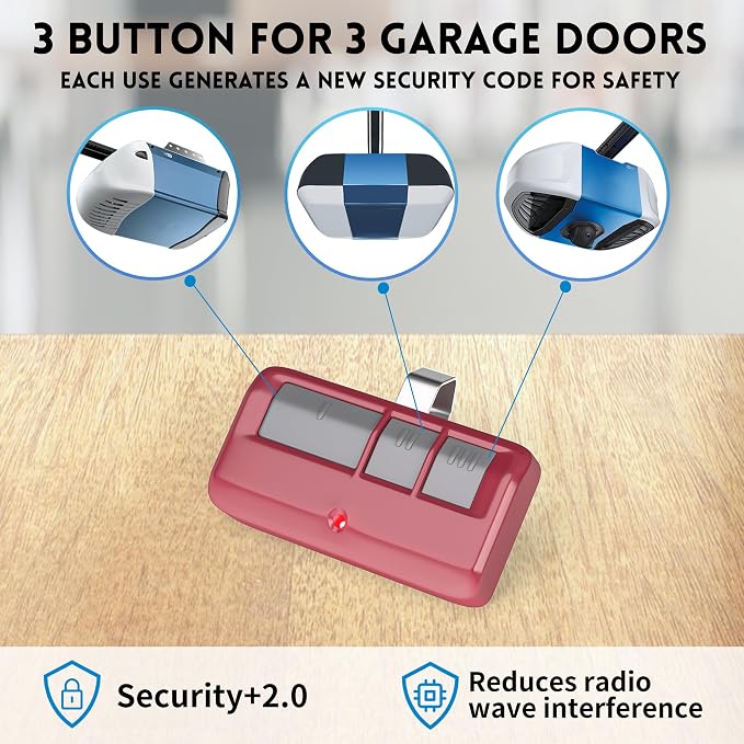 2 for Chamberlain LiftMaster Craftsman Garage Door Opener Remote 893LM 893Max - Image 5