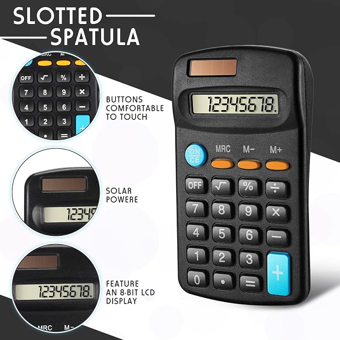Flutesan 24 Pieces Small Pocket Calculator Bulk, Mini Basic Scientific - Image 3