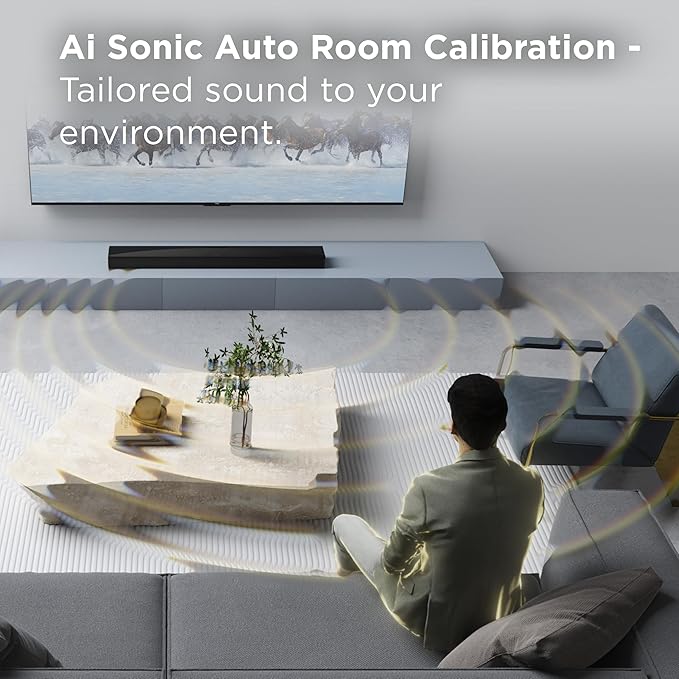 TCL Q65H 5.1 Surround Sound Bar with Wireless Subwoofer for Smart TV | Dolby Atmos DTS:X Calibration | 580W Power Bluetooth Home Theater Speaker with Bass | App Control & Remote Control | Latest Model - Image 3