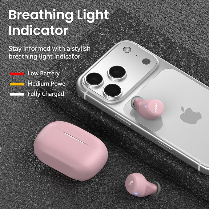 TOZO A1 Wireless Earbuds Bluetooth 5.3 Light Weight in Ear Headphones | IPX5 Waterproof, 2 Mics for AI Calls, Immersive Premium Sound Bass Ear buds with Charging Case, 32 Presets EQ via TOZO App - Image 5