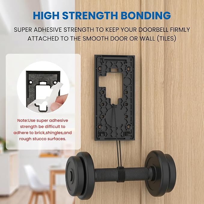 No-Drill Adhesive Doorbell Mount - Image 3