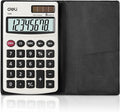 Calculator, Deli Standard Function Basic Calculators, Solar Battery Dual Power by delioffice