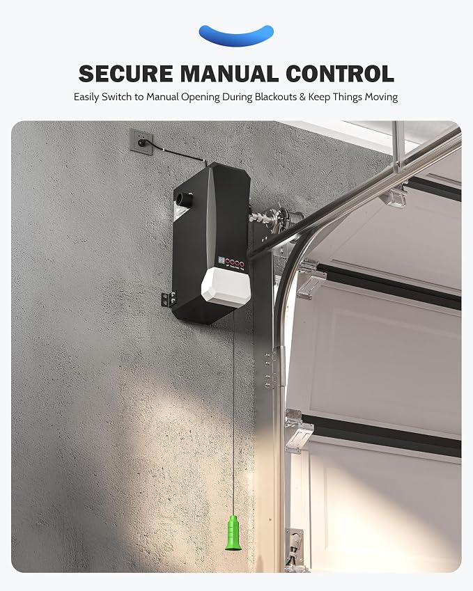 ZUMI Automatic Garage Door Opener, Wall-Mounted Garage Opener - Image 4