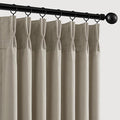 Memory Trained Pinch Pleated Curtains 96 Inches Long, Viral Linen Pinch Pleat by ANRODUO