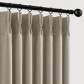 Memory Trained Pinch Pleated Curtains 108 Inches Long, Viral Linen Pinch Pleat by ANRODUO