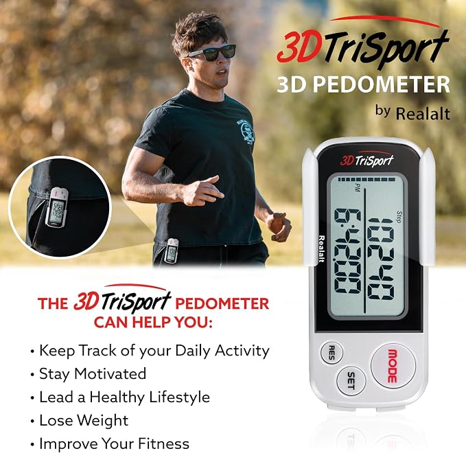 Realalt 3DTriSport 3D Walking Pedometer - Image 3