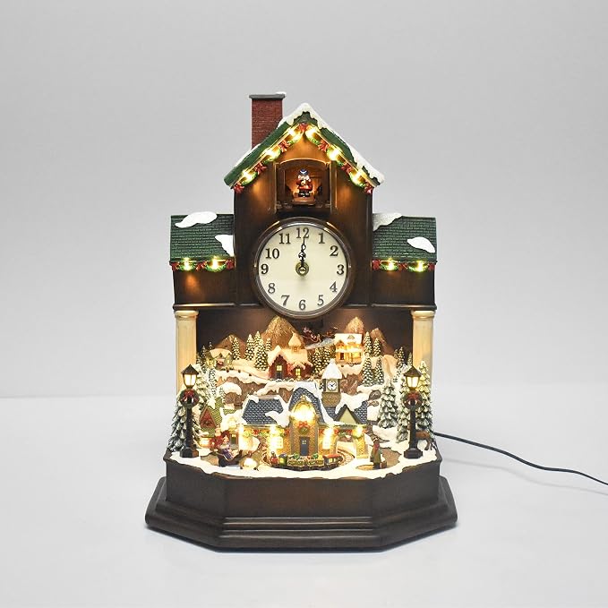 MOMENTS IN TIME 17.1” Christmas Cuckoo Clock - Image 7