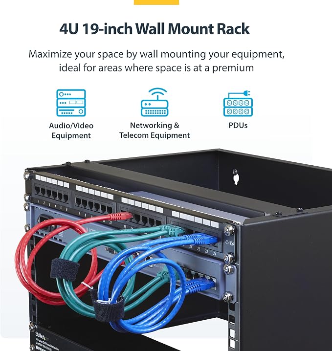 StarTech.com 4U Wall Mount Network Rack - Image 2